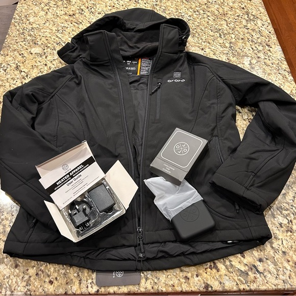 Black Heated Jacket Ororo New! - Picture 2 of 8